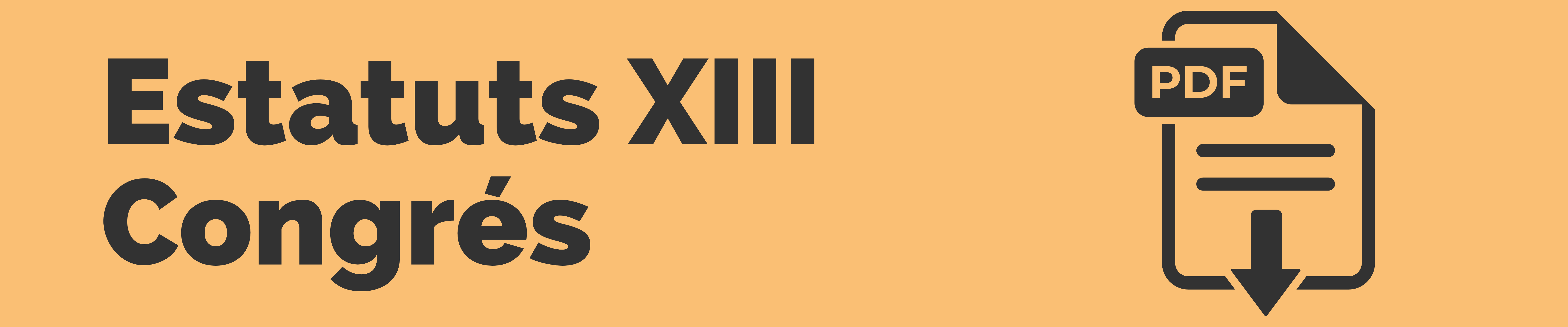 Estatuts XIII Congrés